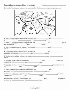 Plate Tectonics Worksheet Pdf Answers