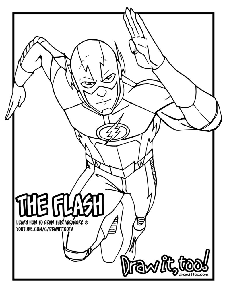 The Flash (The CW TV Series) Tutorial, Version Two Draw it, Too!