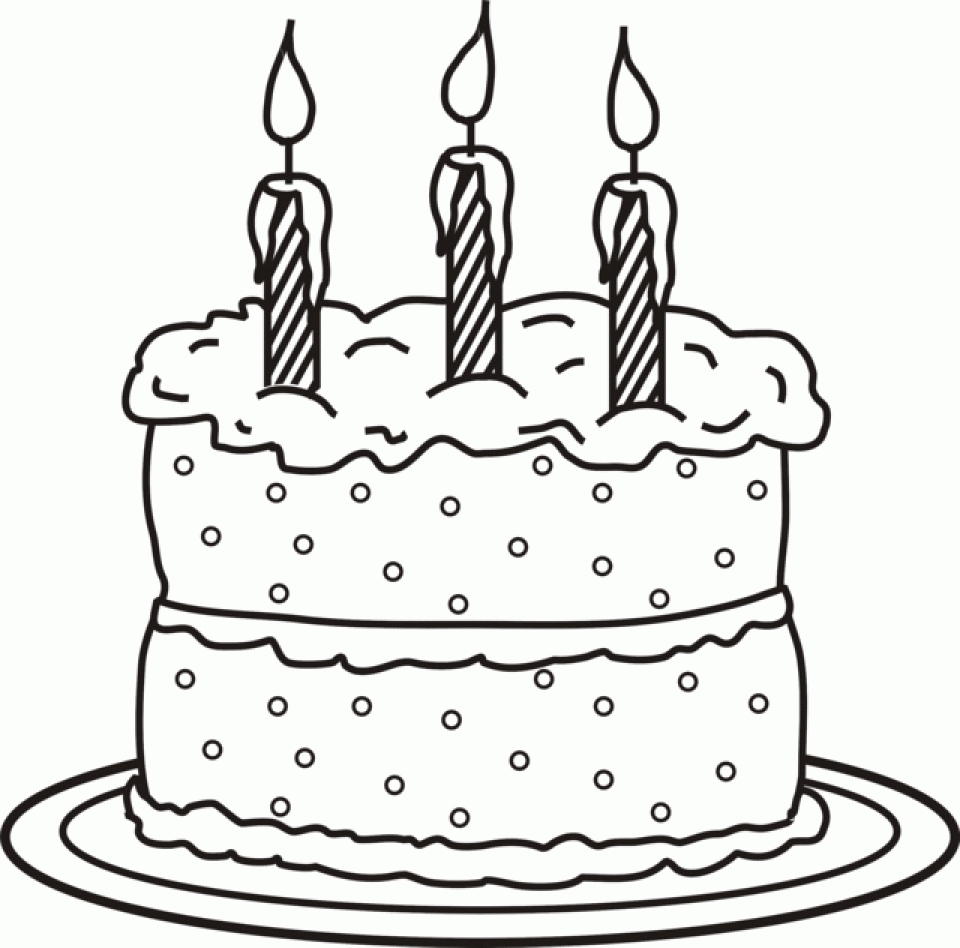 Free Printable Coloring Pages Of Cakes
