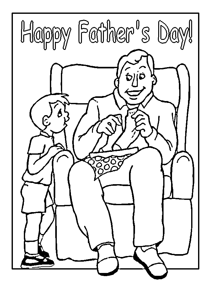 Father's Day Coloring Pages