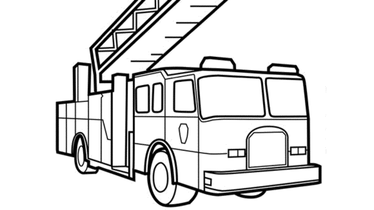 Free Coloring Pages Of Fire Trucks