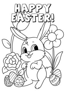 3 Free Printable Happy Easter Coloring Pages Freebie Finding Mom