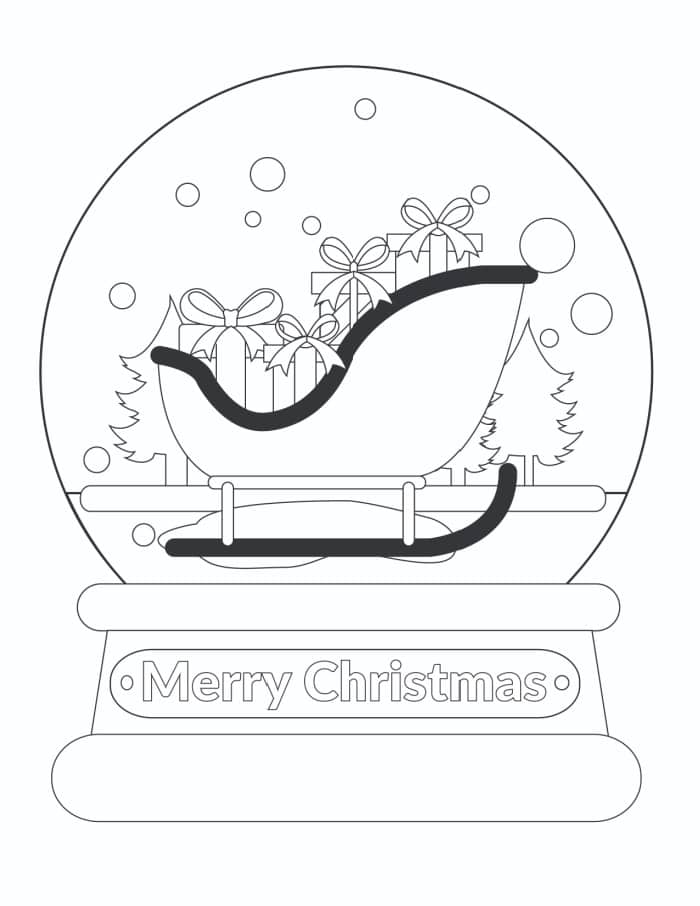 Merry Christmas Mom Coloring Pages
