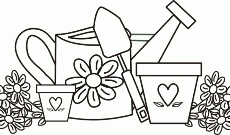 Garden Coloring Pages For Toddlers