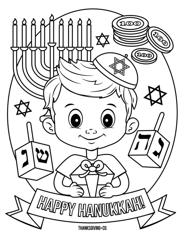 Hanukkah Coloring Pages Pdf