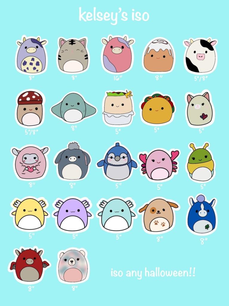 Squishmallow List Of All
