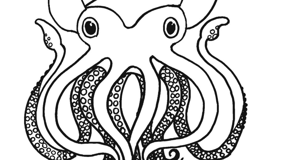 Coloring Squid Child Coloring
