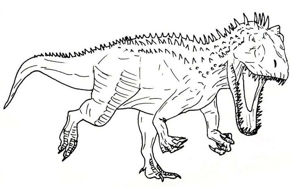 Indominus Rex Coloring Page
