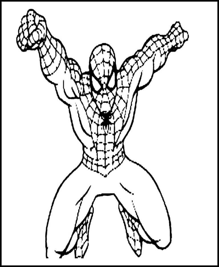 Printable Iron Spiderman Coloring Pages