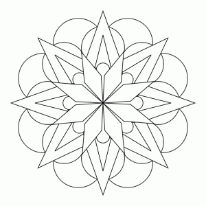 Simple Mandala Template Images & Pictures Becuo Coloring Home