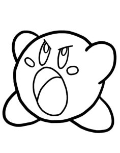 Kirby Coloring Pages Free download on ClipArtMag