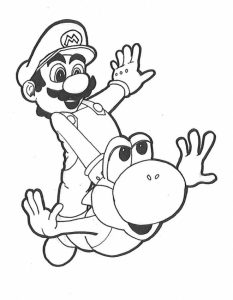 Free printable Yoshi coloring pages liste 20 à 40