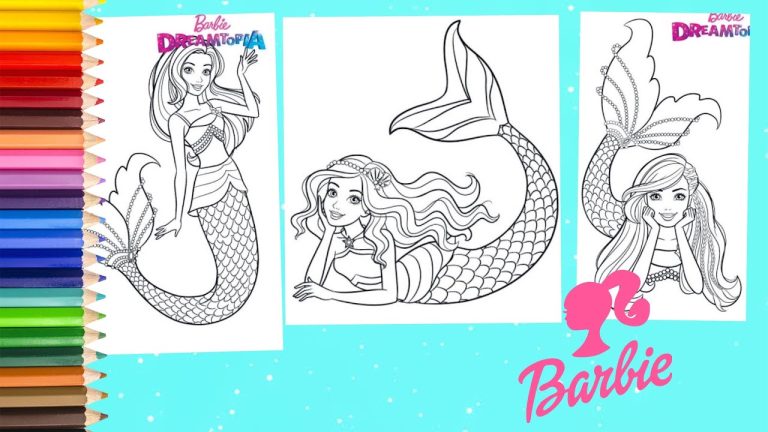 Barbie Dreamtopia Mermaid Coloring Pages