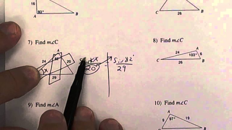 Kuta Software Law Of Sines And Cosines Worksheet Answers With Work