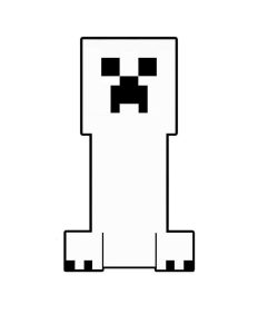 Minecraft Creeper Coloring Page Downloadable Educative Printable