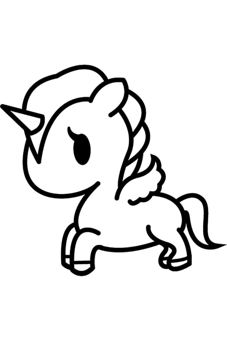 Unicorns Coloring Pages Easy