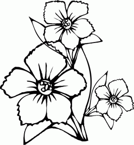 Simple Flower Colouring Pages Printable Coloring Pages ClipArt Best