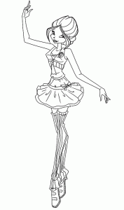 Barbie Ballerina Coloring Pages Coloring Home