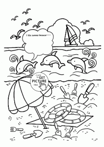 Free Preschool Summer Coloring Pages Coloring Home