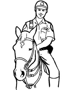 Police Officer coloring pages. Free Printable Police Officer coloring