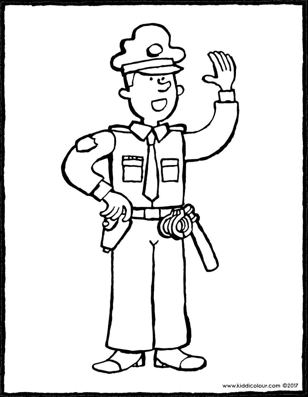 police officer kiddicolour