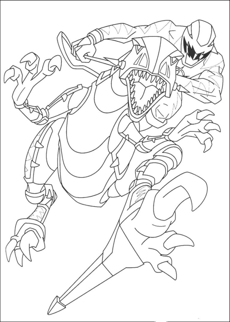 Coloring Page Power Rangers