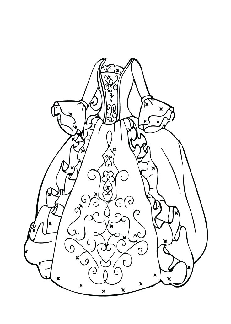 Dress Coloring Pages Free