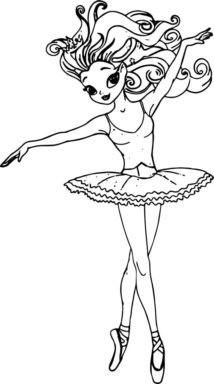 Coloring Page Ballerina