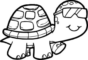 Cute Turtle Coloring Pages PRINTABLE Kids Worksheets