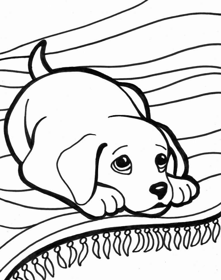 Cutest Dog Coloring Pages