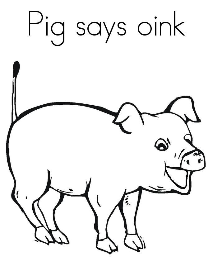 Piggy Color Page
