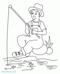 Fishing Coloring Pages Coloring Home