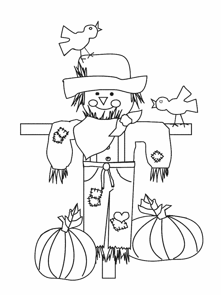 Scarecrow Coloring Page