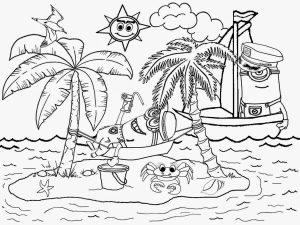 Simple Beach Drawing at GetDrawings Free download