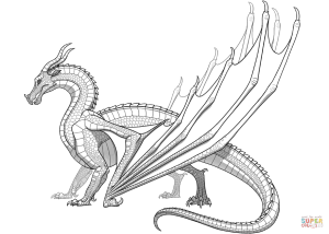 Wings Of Fire Dragons Coloring Pages Sketch Coloring Page