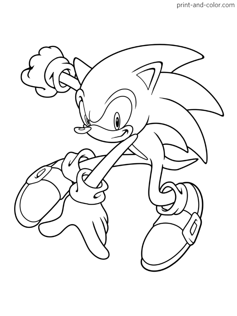 Coloring Pages For Sonic