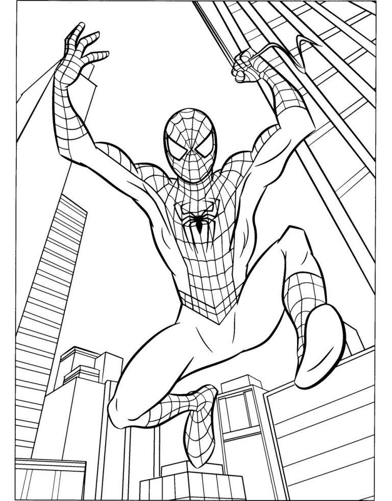 Free Printable Spiderman Coloring Pages Pdf