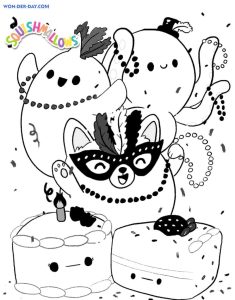 Squishmallows Coloring Pages Printable Squishmallows Ricky Coloring