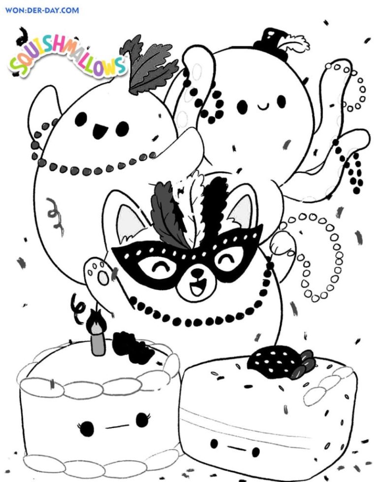 Squishmallow Coloring Pages Frog