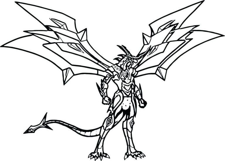 Bakugan Coloring Pages Dragon