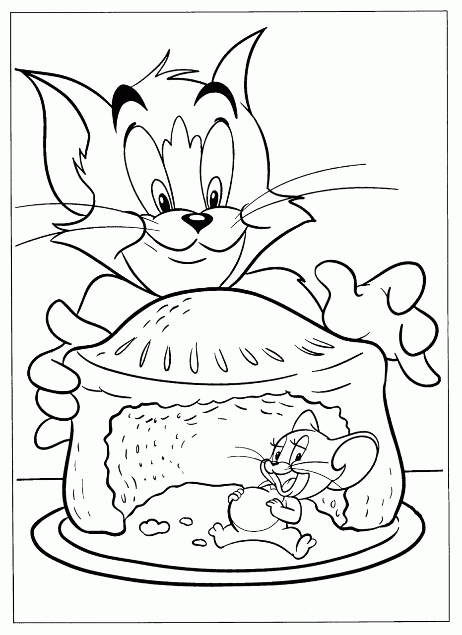 Tom And Jerry Coloring Picture