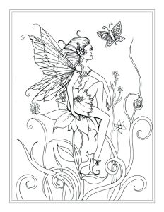 Tooth Fairy Coloring Pages To Print at Free