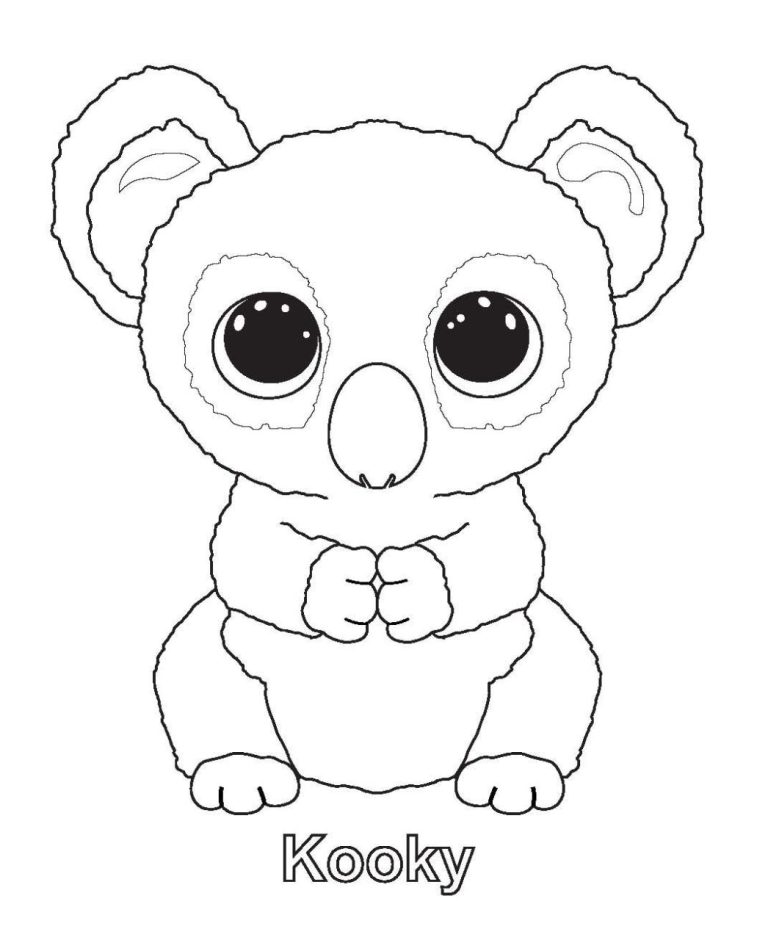 Coloring Pages Of Beanie Boos