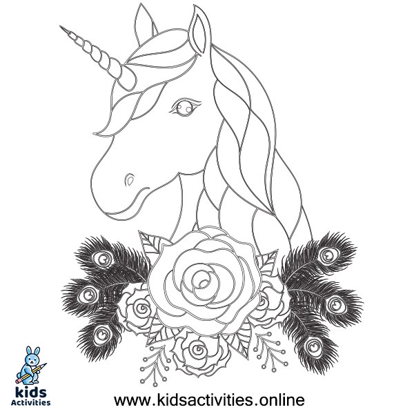 Unicorn Coloring Pages For 10 Year Olds