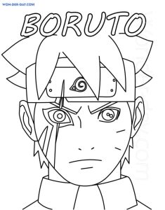Boruto Coloring Pages Print and color WONDER DAY — Coloring pages