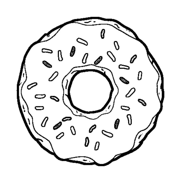Doughnuts Coloring Pages