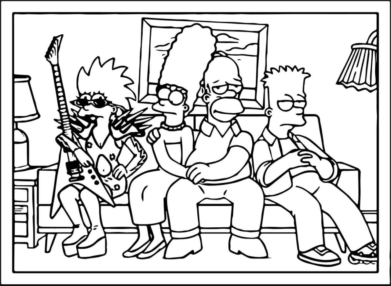 Coloring Pages The Simpsons