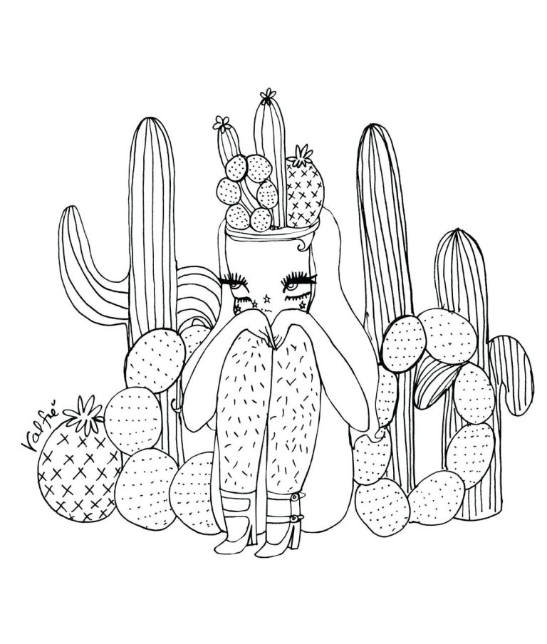 Coloring Pages Cactus