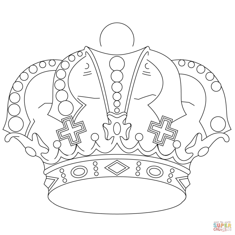 Coloring Pages Of Crowns