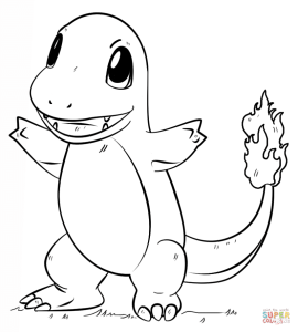 Charmander Pokemon Coloring Page Free Printable Coloring Pages